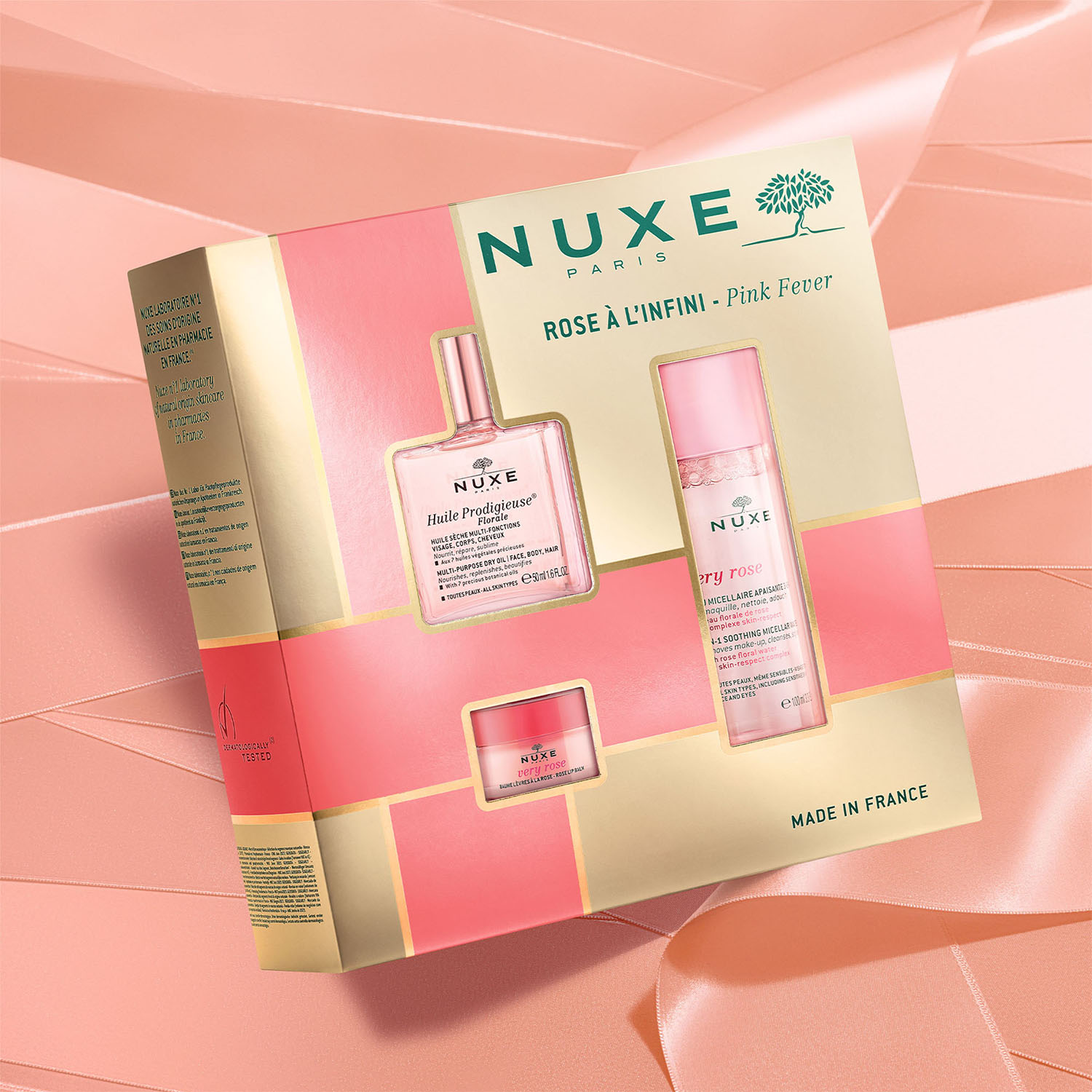 KIT NAVIDEÑO NUXE CON AROMA FLORAL (SET PARA CUIDADO DE LA PIEL)
